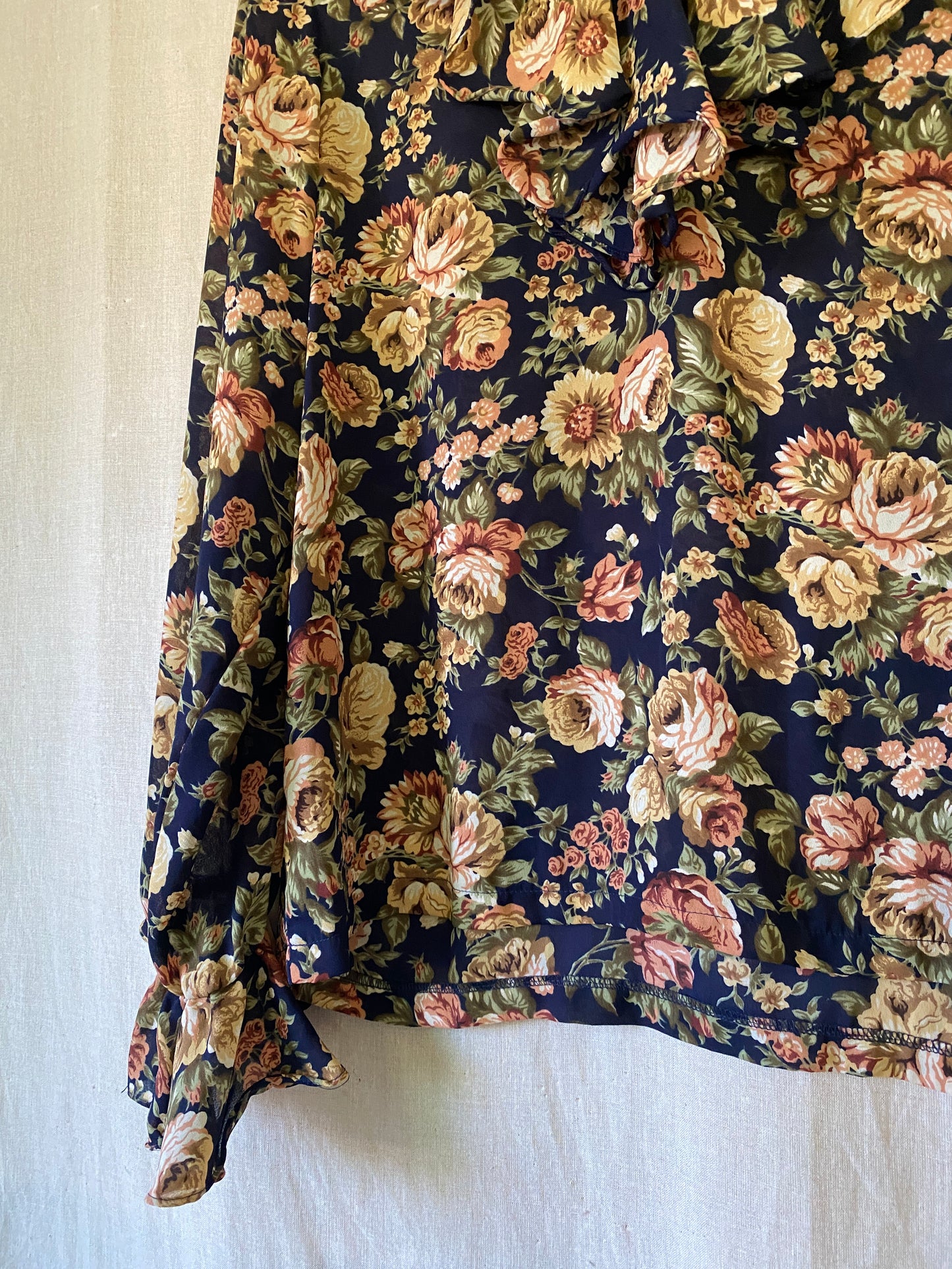 usa made floral blouse